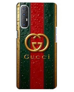 Чехол для OPPO Reno 3 Pro с картинкой «Gucci — фирменная полоса и золото» Чехол для OPPO Reno 3 Pro с картинкой «Gucci — фирменная полоса и золото»