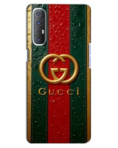 Чехол для OPPO Reno 3 Pro с картинкой «Gucci — фирменная полоса и золото» Чехол для OPPO Reno 3 Pro с картинкой «Gucci — фирменная полоса и золото»