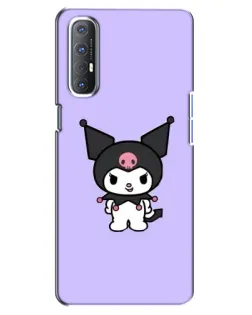 Чехол для OPPO Reno 3 Pro с картинкой «Kuromi — нежный фиолетовый»