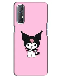 Чехол для OPPO Reno 3 Pro с картинкой «Kuromi — розовая нежность»