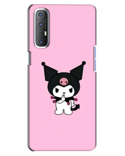Чехол для OPPO Reno 3 Pro с картинкой «Kuromi — розовая нежность»