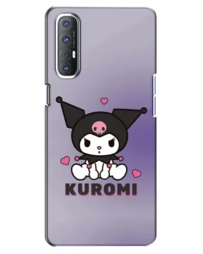 Чехол для OPPO Reno 3 Pro с картинкой «Kuromi — фиолетовый арт»