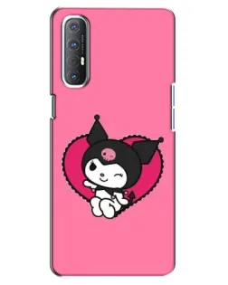 Чехол для OPPO Reno 3 Pro с картинкой «Kuromi — любовь в сердце»