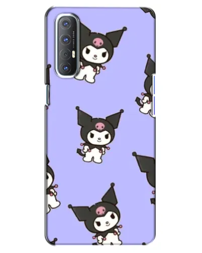 Чехол для OPPO Reno 3 Pro с картинкой «Паттерн с Kuromi»