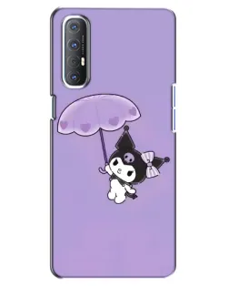 Чехол для OPPO Reno 3 Pro с картинкой «Kuromi с зонтиком»