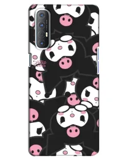 Чехол для OPPO Reno 3 Pro с картинкой «Паттерн голов Куроми»