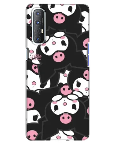 Чехол для OPPO Reno 3 Pro с картинкой «Паттерн голов Куроми»