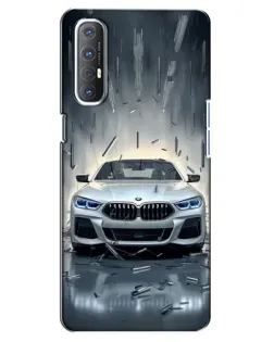 Чехол для OPPO Reno 3 Pro с картинкой «BMW в свете фар»