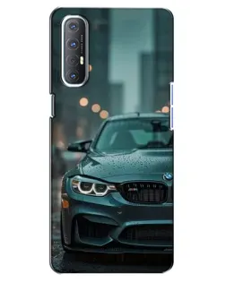 Чехол для OPPO Reno 3 Pro с картинкой «BMW в огнях города»