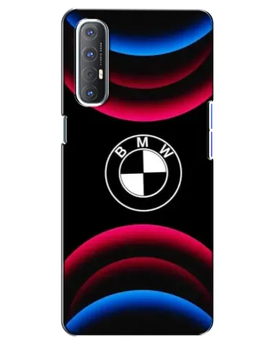 Чехол для OPPO Reno 3 Pro с картинкой «Логотип BMW и неоновые дуги» Чехол для OPPO Reno 3 Pro с картинкой «Логотип BMW и неоновые дуги»
