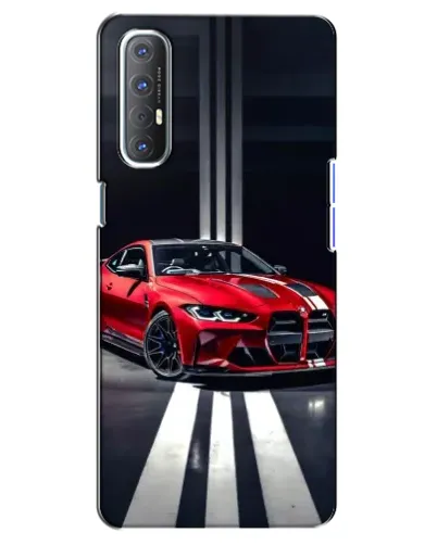 Чехол для OPPO Reno 3 Pro с картинкой «Красная BMW на дороге» Чехол для OPPO Reno 3 Pro с картинкой «Красная BMW на дороге»