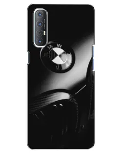 Чехол для OPPO Reno 3 Pro с картинкой «Эмблема BMW — макро»