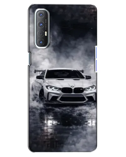 Чехол для OPPO Reno 3 Pro с картинкой «BMW сквозь туман» Чехол для OPPO Reno 3 Pro с картинкой «BMW сквозь туман»