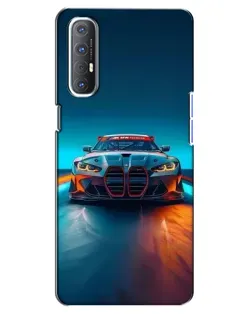 Чехол для OPPO Reno 3 Pro с картинкой «BMW — огни неона» Чехол для OPPO Reno 3 Pro с картинкой «BMW — огни неона»