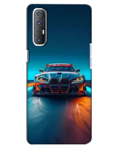 Чехол для OPPO Reno 3 Pro с картинкой «BMW — огни неона» Чехол для OPPO Reno 3 Pro с картинкой «BMW — огни неона»