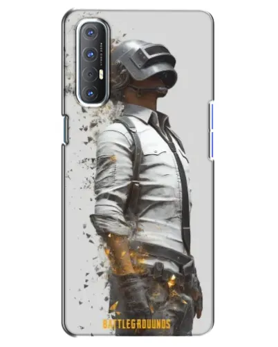 Чехол для OPPO Reno 3 Pro с картинкой «PUBG — боец в пыли»