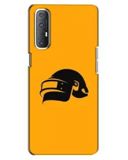 Чехол для OPPO Reno 3 Pro с картинкой «PUBG — золотой шлем»