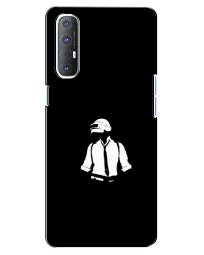 Чехол для OPPO Reno 3 Pro с картинкой «PUBG — белый шлем»