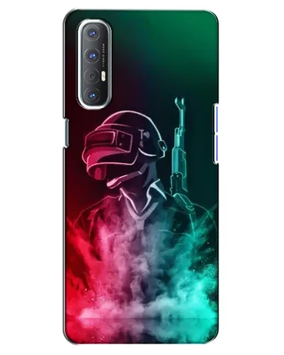 Чехол для OPPO Reno 3 Pro с картинкой «PUBG — огненный воин»