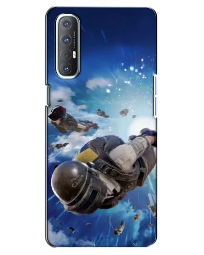 Чехол для OPPO Reno 3 Pro с картинкой «Десант PUBG — прыжок»
