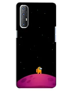Чехол для OPPO Reno 3 Pro с картинкой «Одинокий герой на планете»