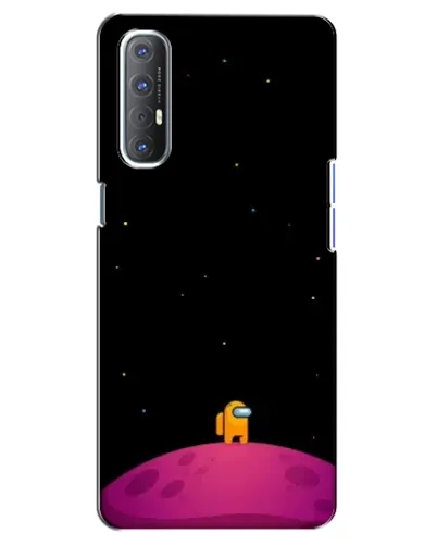 Чехол для OPPO Reno 3 Pro с картинкой «Одинокий герой на планете»