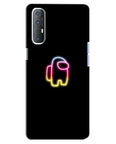 Чехол для OPPO Reno 3 Pro с картинкой «Among Us градиент»