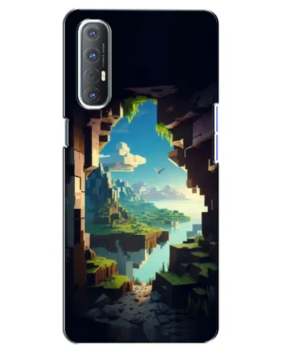 Чехол для OPPO Reno 3 Pro с картинкой «Вид из пещеры»