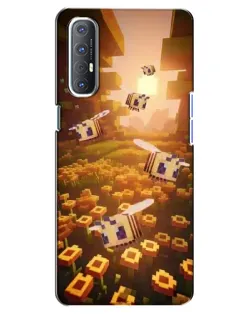 Чехол для OPPO Reno 3 Pro с картинкой «Поле подсолнухов»