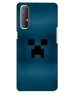 Чехол для OPPO Reno 3 Pro с картинкой «Крипер текстура»