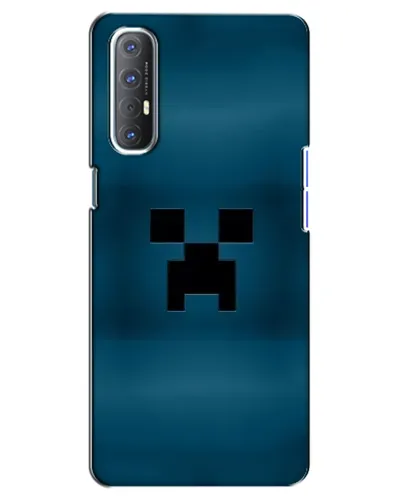 Чехол для OPPO Reno 3 Pro с картинкой «Крипер текстура»