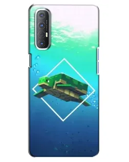 Чехол для OPPO Reno 3 Pro с картинкой «Черепаха Minecraft» Чехол для OPPO Reno 3 Pro с картинкой «Черепаха Minecraft»