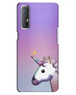 Чехол для OPPO Reno 3 Pro с картинкой «Единорог градиент»