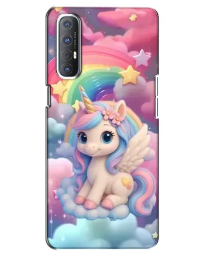 Чехол для OPPO Reno 3 Pro с картинкой «Маленький единорог»