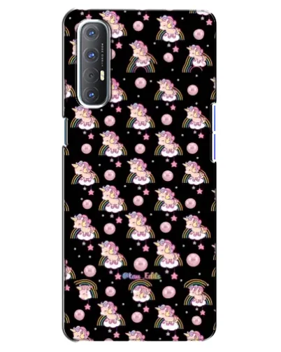 Чехол для OPPO Reno 3 Pro с картинкой «Magic Unicorn паттерн»