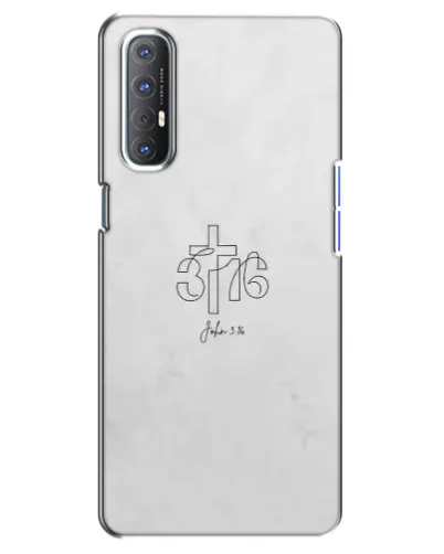 Чехол для OPPO Reno 3 Pro с картинкой «Иоанна 3:16 Крест» Чехол для OPPO Reno 3 Pro с картинкой «Иоанна 3:16 Крест»