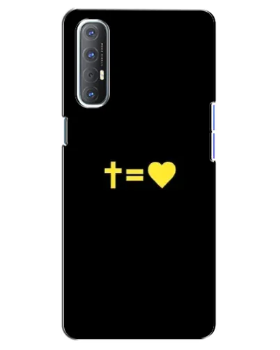 Чехол для OPPO Reno 3 Pro с картинкой «Сердце и Крест» Чехол для OPPO Reno 3 Pro с картинкой «Сердце и Крест»