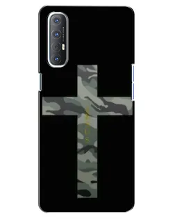 Чехол для OPPO Reno 3 Pro с картинкой «Милитари Крест»