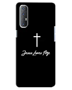 Чехол для OPPO Reno 3 Pro с картинкой «Иисус любит тебя»