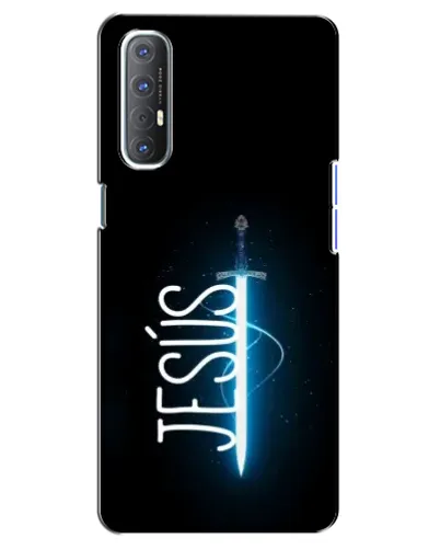 Чехол для OPPO Reno 3 Pro с картинкой «Меч Духа Jesus» Чехол для OPPO Reno 3 Pro с картинкой «Меч Духа Jesus»