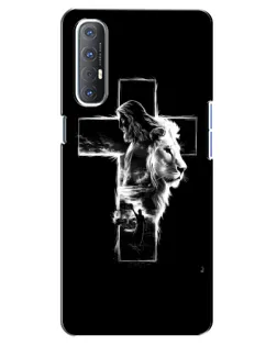 Чохол для OPPO Reno 3 Pro з картинкою «Сяючий хрест Jesus»