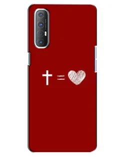 Чохол для OPPO Reno 3 Pro з картинкою «Рівняння любові»