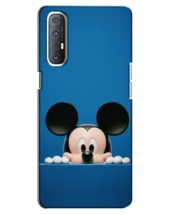 Чехол для OPPO Reno 3 Pro с картинкой «Микки выглядывает»