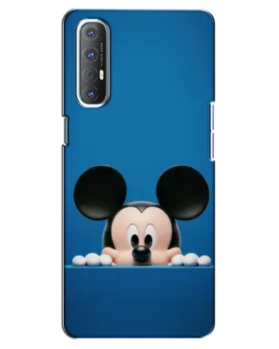 Чехол для OPPO Reno 3 Pro с картинкой «Микки выглядывает»