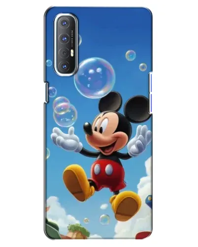 Чехол для OPPO Reno 3 Pro с картинкой «Mickey и мыльные пузыри»