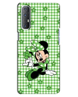 Чехол для OPPO Reno 3 Pro с картинкой «Mickey в клетку»