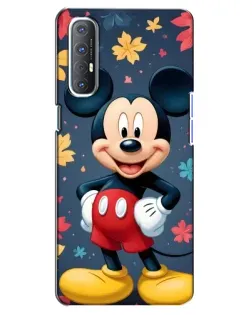 Чехол для OPPO Reno 3 Pro с картинкой «Осенний Mickey Mouse»