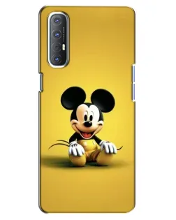 Чехол для OPPO Reno 3 Pro с картинкой «Микки на желтом»