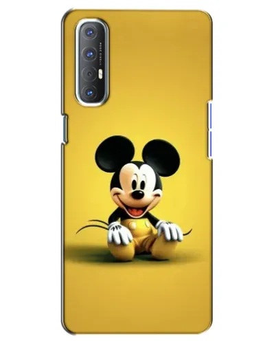 Чехол для OPPO Reno 3 Pro с картинкой «Микки на желтом»