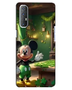 Чехол для OPPO Reno 3 Pro с картинкой «Микки в мастерской»